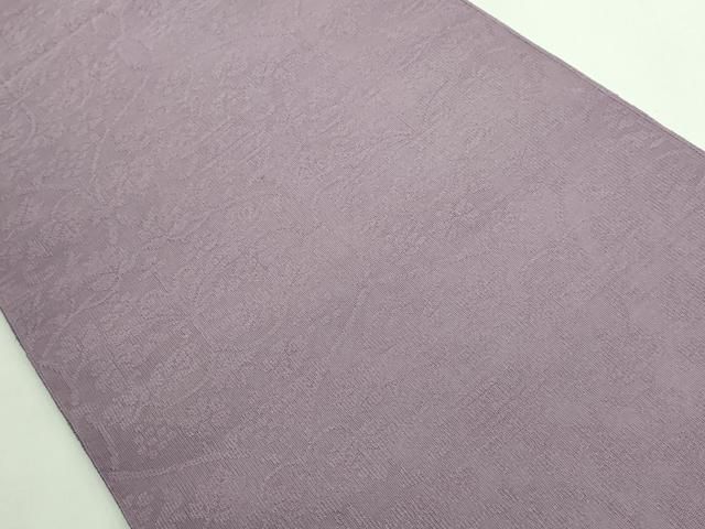 平和屋着物 上 西陣 河村織物 河村つづれ 八寸名古屋帯 洋花文 浅紫色地 kh 5