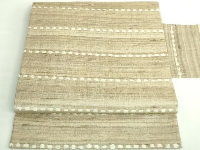 平和屋着物 上 インド アッサム 野蚕糸 手織 ムガシル 九寸名古屋帯 kh 5