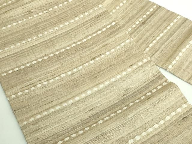 平和屋着物 上 インド アッサム 野蚕糸 手織 ムガシル 九寸名古屋帯 kh 5