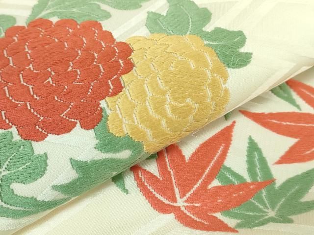 平和屋着物□極上 俵屋 人間国宝 喜多川平朗 有職織物 九寸開き名古屋