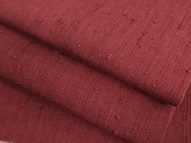  平和屋着物 上 浦野理一 経節紬 九寸名古屋帯 葡萄色地 kh 5 名古屋帯 帯