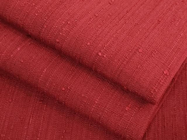  平和屋着物 上 浦野理一 経節紬 九寸名古屋帯 赤色地 kh 5 名古屋帯 帯