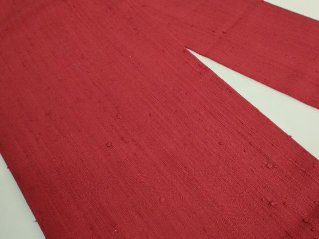 平和屋着物 上 浦野理一 経節紬 九寸名古屋帯 茜色地 kh 5