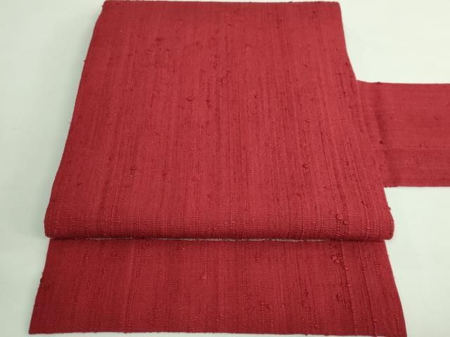 平和屋本店□極上 浦野理一 型染 九寸名古屋帯 杜若 綿 逸品