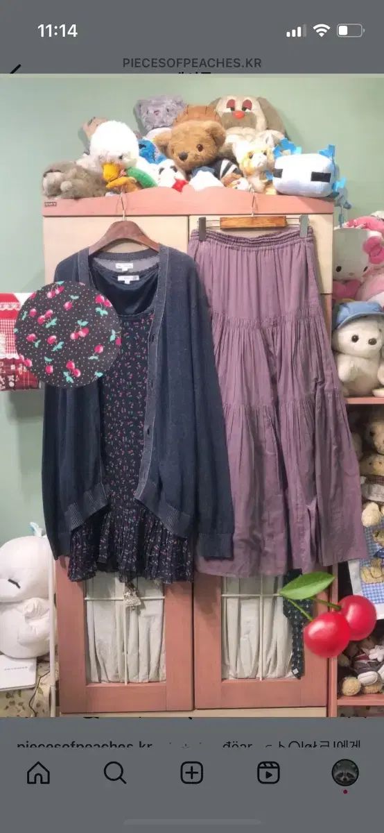 【現品限り一斉値下げ！】 カモフラコーデセット さくらんぼコーデ