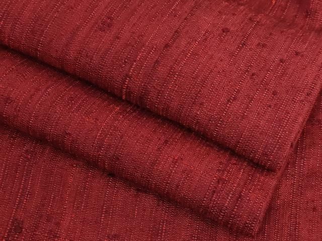  平和屋着物 上 浦野理一 経節紬 九寸名古屋帯 茜色地 kh 5 名古屋帯 帯