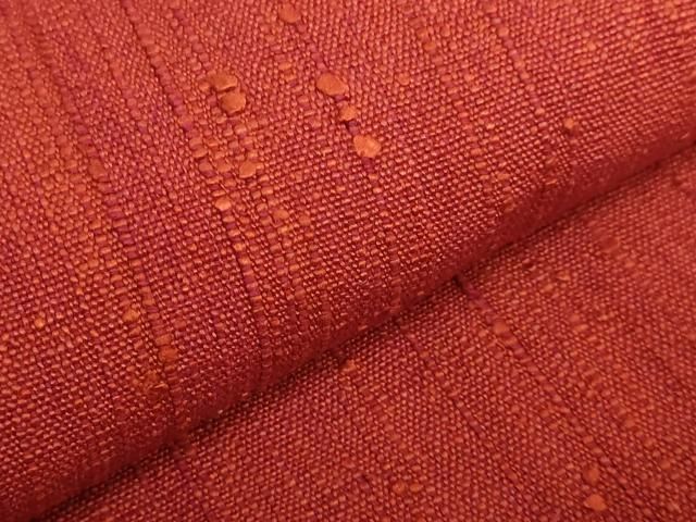 平和屋着物□極上 浦野理一 経節紬 九寸名古屋帯 栗