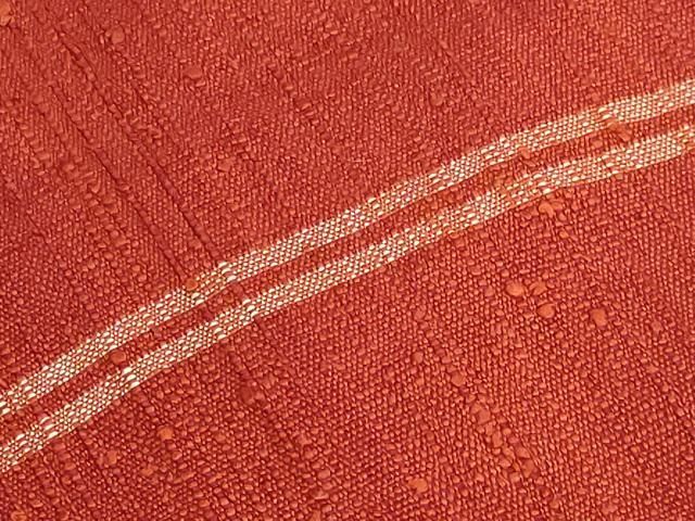 平和屋着物■極上　浦野理一　経節紬　九寸名古屋帯　栗梅色地　逸品　DZAB1269kh5 平和屋着物□極上 浦野理一 経節紬 九寸名古屋帯 栗