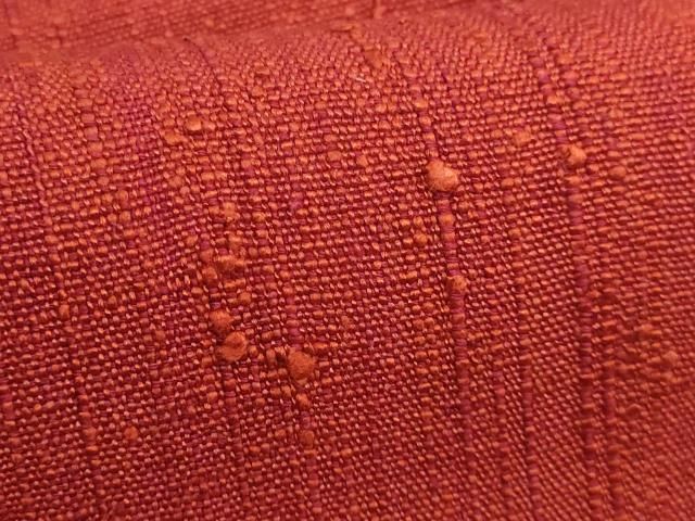  平和屋着物 上 浦野理一 経節紬 九寸名古屋帯 栗梅色地 kh 5 名古屋帯 帯