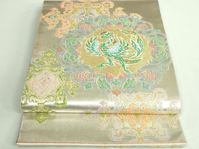 平和屋着物 上 龍村美術織物 たつむら 六通柄 本袋帯 天平翔鳳錦 金銀糸 kh 5