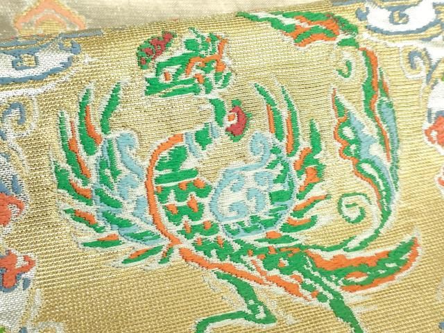  平和屋着物 上 龍村美術織物 たつむら 六通柄 本袋帯 天平翔鳳錦 金銀糸 kh 5 袋帯 帯