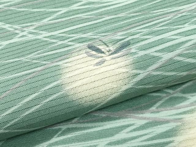  平和屋着物 上 夏物 小紋 絽 蛍暈し 蛍芝草文 老竹色地 s 5 小紋 着物