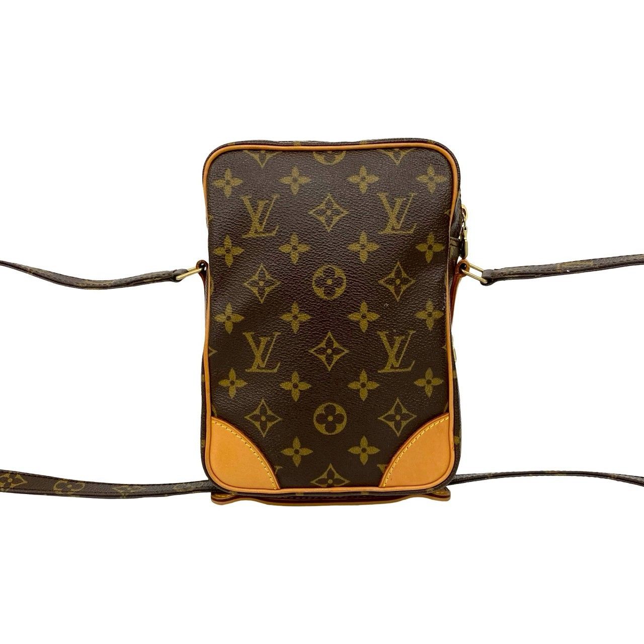2025福袋 LOUIS VUITTON ルイヴィトン ヴィンテージ アマゾン モノグラム レザー ミニ ショルダーバッグ ポシェット ブラウン 41173 【激安!正規品!!】