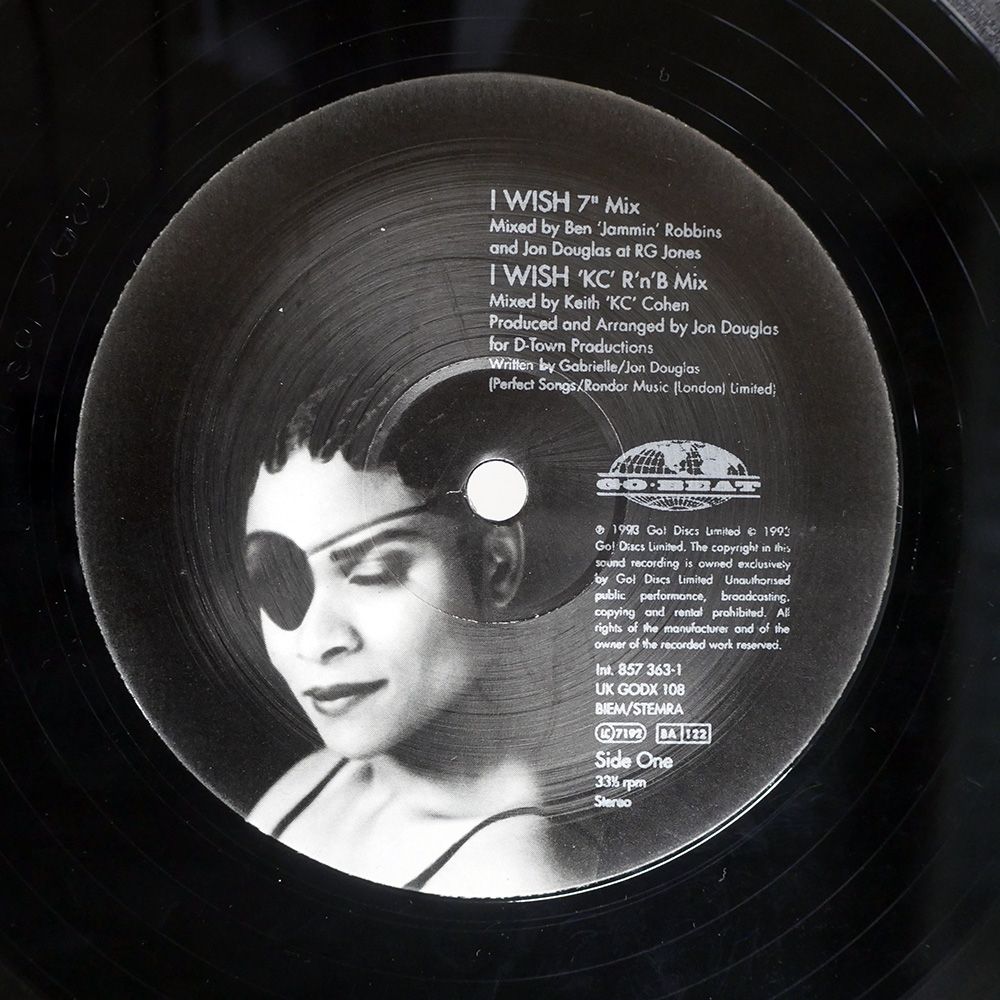 英 UK盤 GABRIELLE/I WISH/GO! BEAT GODX108 12 - メルカリ