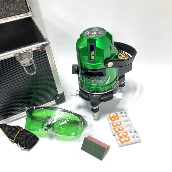 YAMASHIN 山真製鋸 バイオシリーズ グリーンレーザー墨出し器 Bio-G3 水平 垂直 地墨照射タイプ ワイズゴッド Y s GOD≡DT6816