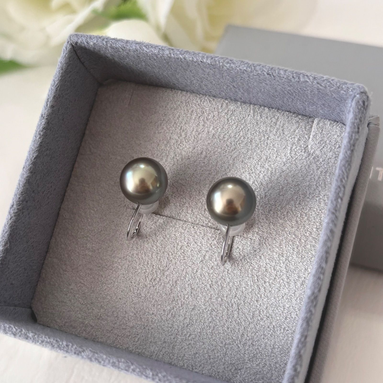 058 ミキモトペルリータ K 18 パール 約9.7 mm イヤリング