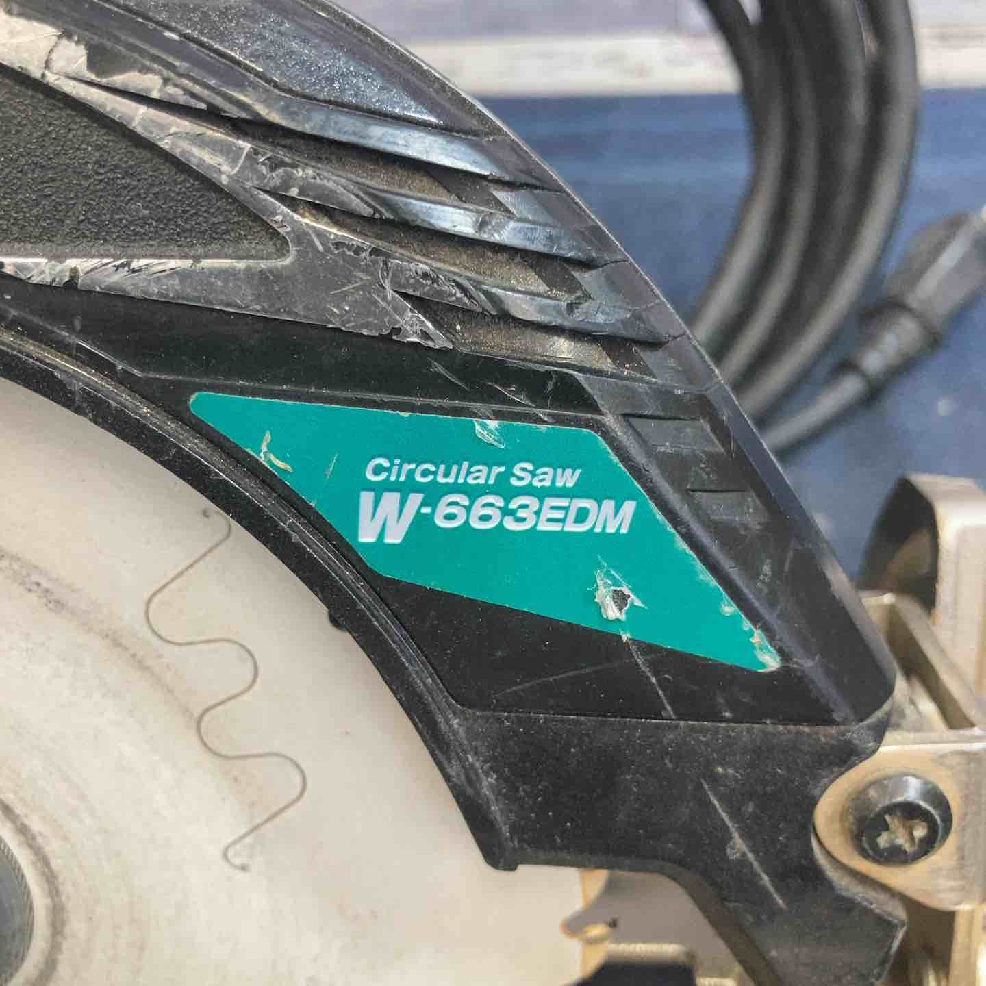  リョービ RYOBI 165 mm 電子丸ノコ W-663 EDM マルノコ 切断工具 切断機