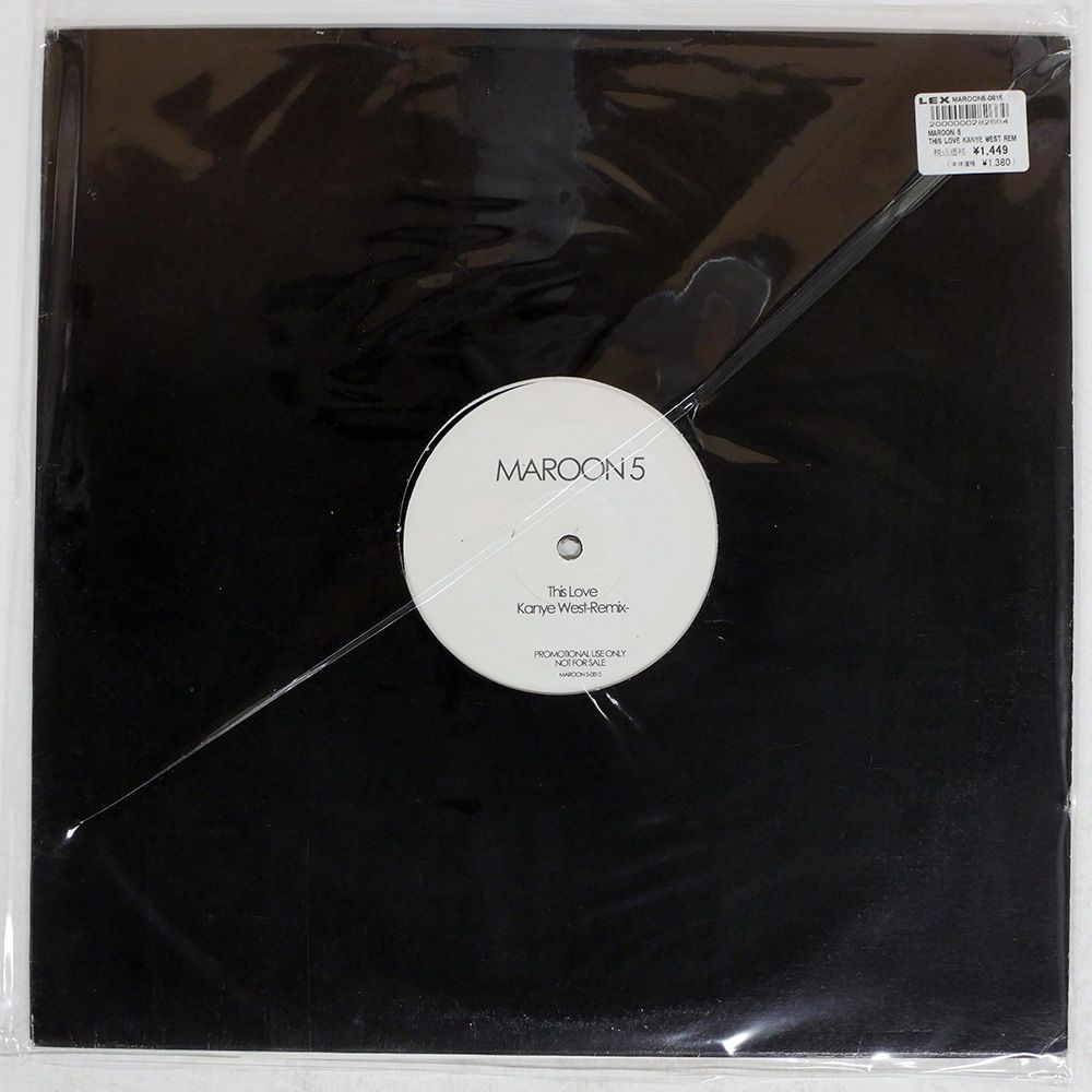 プロモ 国内盤 マルーン5/THIS LOVE/NOT ON LABEL (MAROON 5