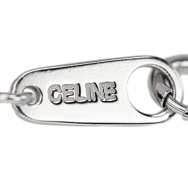動的な セリーヌ ダイヤモンド ネックレス K18ホワイトゴールド CELINE トリオンフ マカダム 宝正 903376