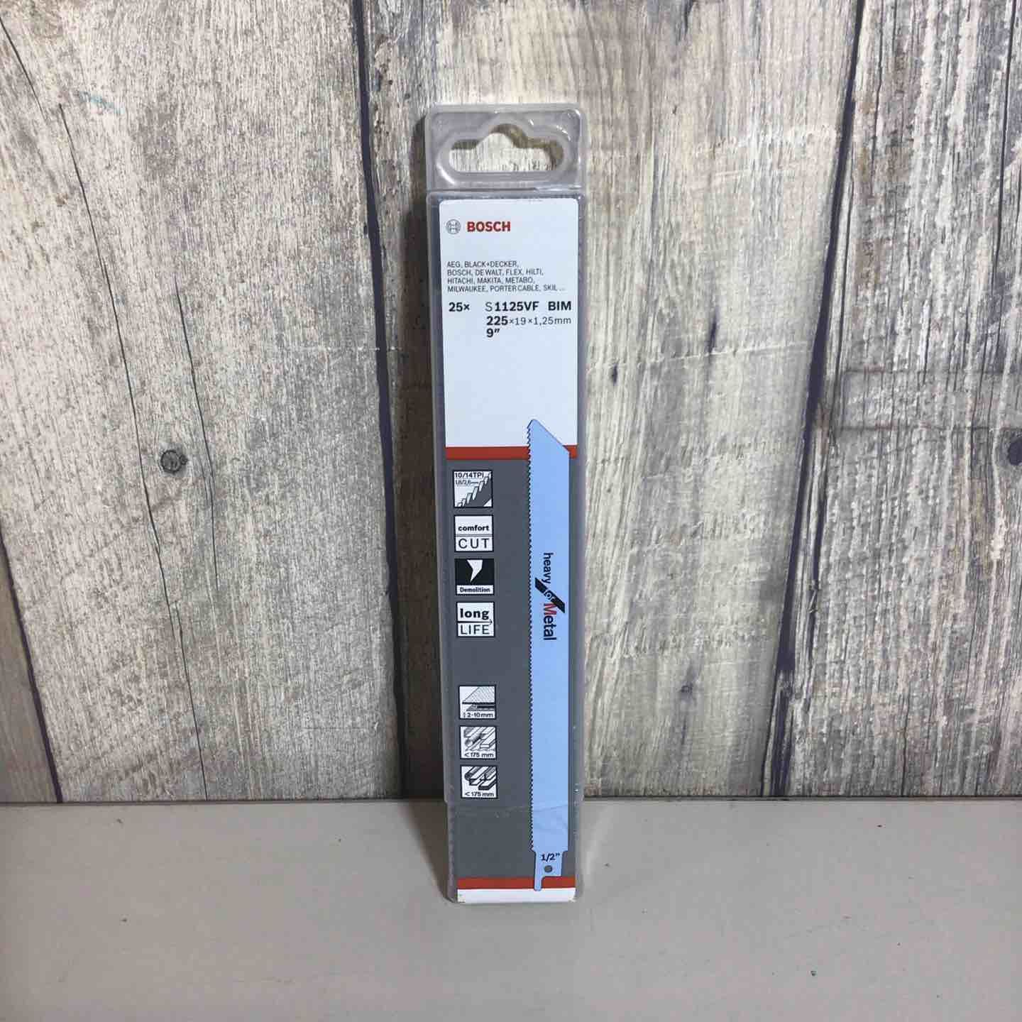 ボッシュ BOSCH セーバーソーブレード 金属用 山数10〜14 全長225mm S1125VF 25本入 戸田店