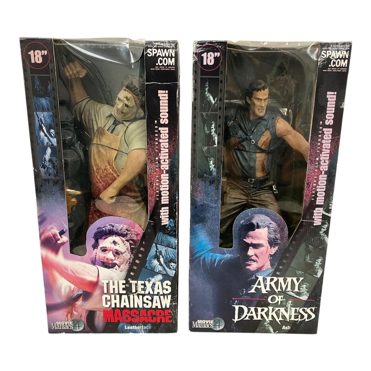 ARMY OF DARKNESS 死霊のはらわた Ash アッシュ LEATHER FACE フィギュア ジャンク M10599171