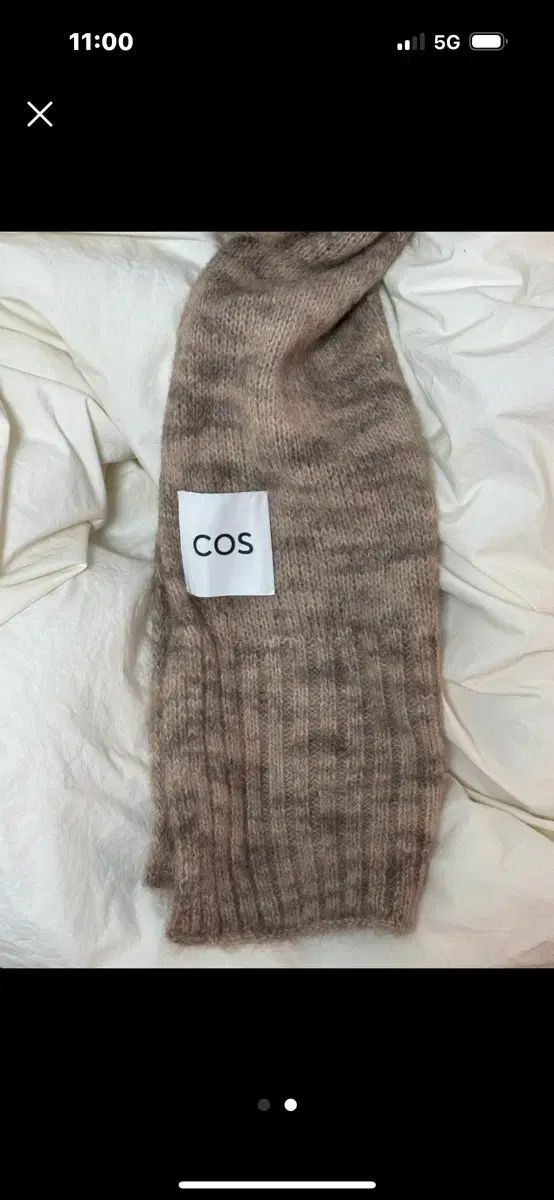 COS コス アルパカウール マフラー ベージュ