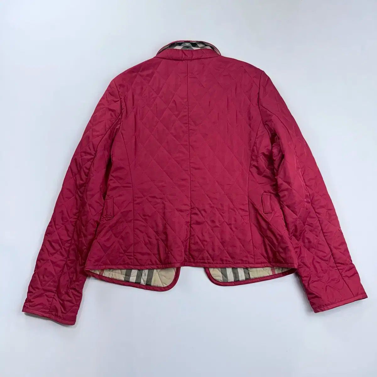 キルティングジャケット バーガンディ