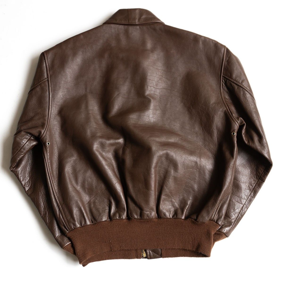 AVIREX A-2 ホースハイド フライトジャケット 40 ブラウン レザー アビレックス 25110166