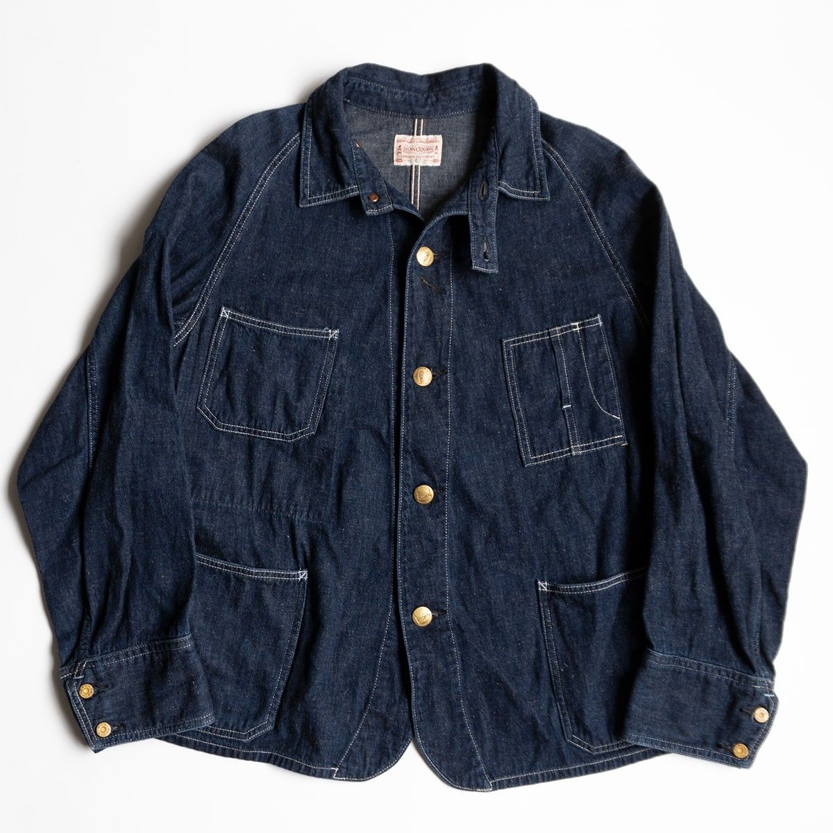濃紺 BONCOURA Coverall Denim 40 デニム カバーオール ジャケット ボンクラ 25110140