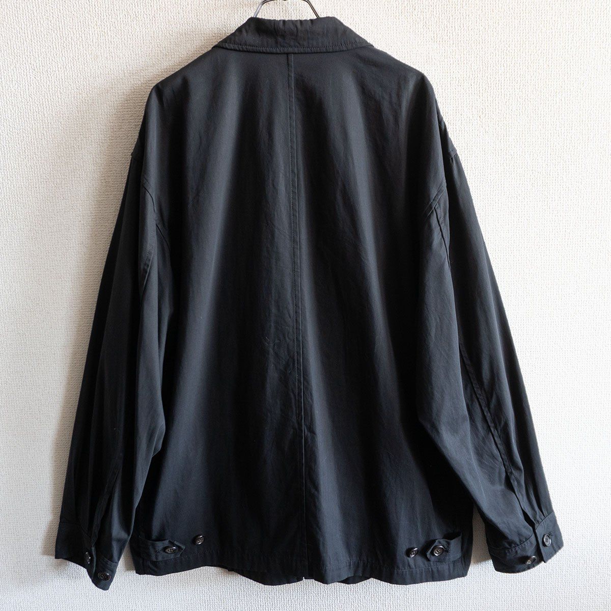 90s アーカイブ COMME des GARCONS HOMME コットン ジップ ジャケット ブラック コムデギャルソンオム 25110345