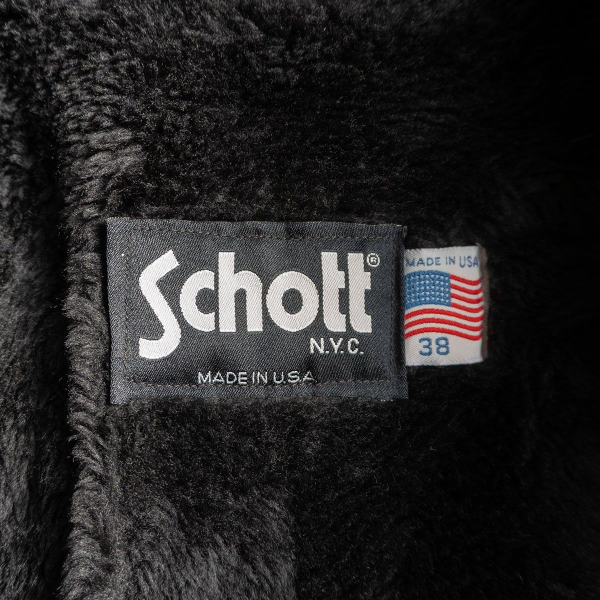 美品】SCHOTT【641/シングルライダースジャケット】38 ボアライナー