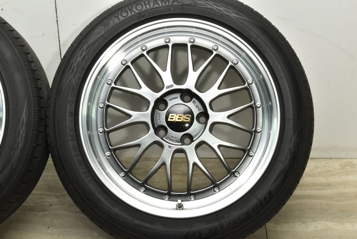 鍛造 BBS LM 080 18 in 8 J 40 114 3 DB SLD 製 ヨコハマ ブルーアース GT AE 51 225 50 R レクサス UX C HR オデッセイ 18インチ タイヤ ホイールセット