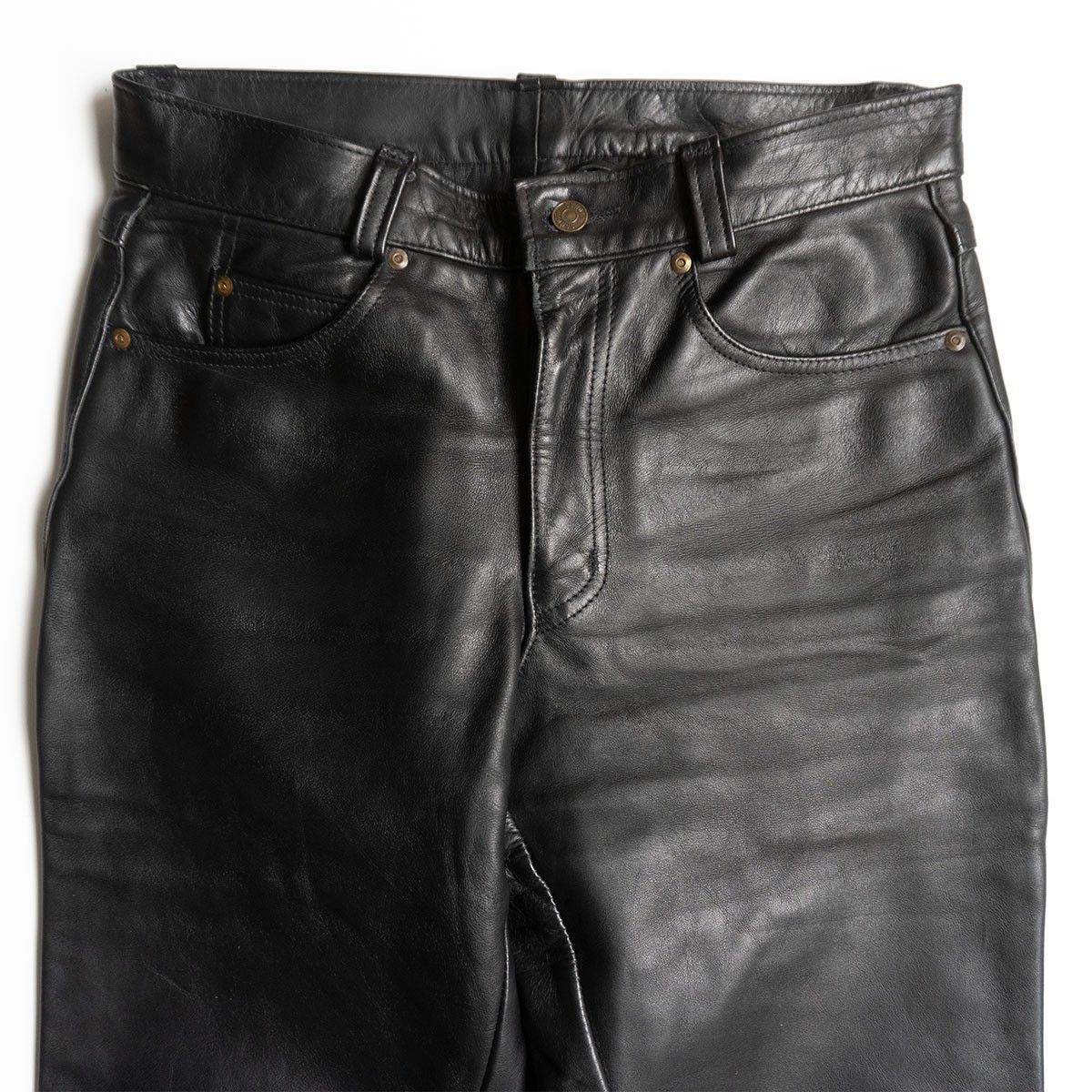 美品】SCHOTT【レザーパンツ】32 ブラック USA製 SCHOTT 25110167