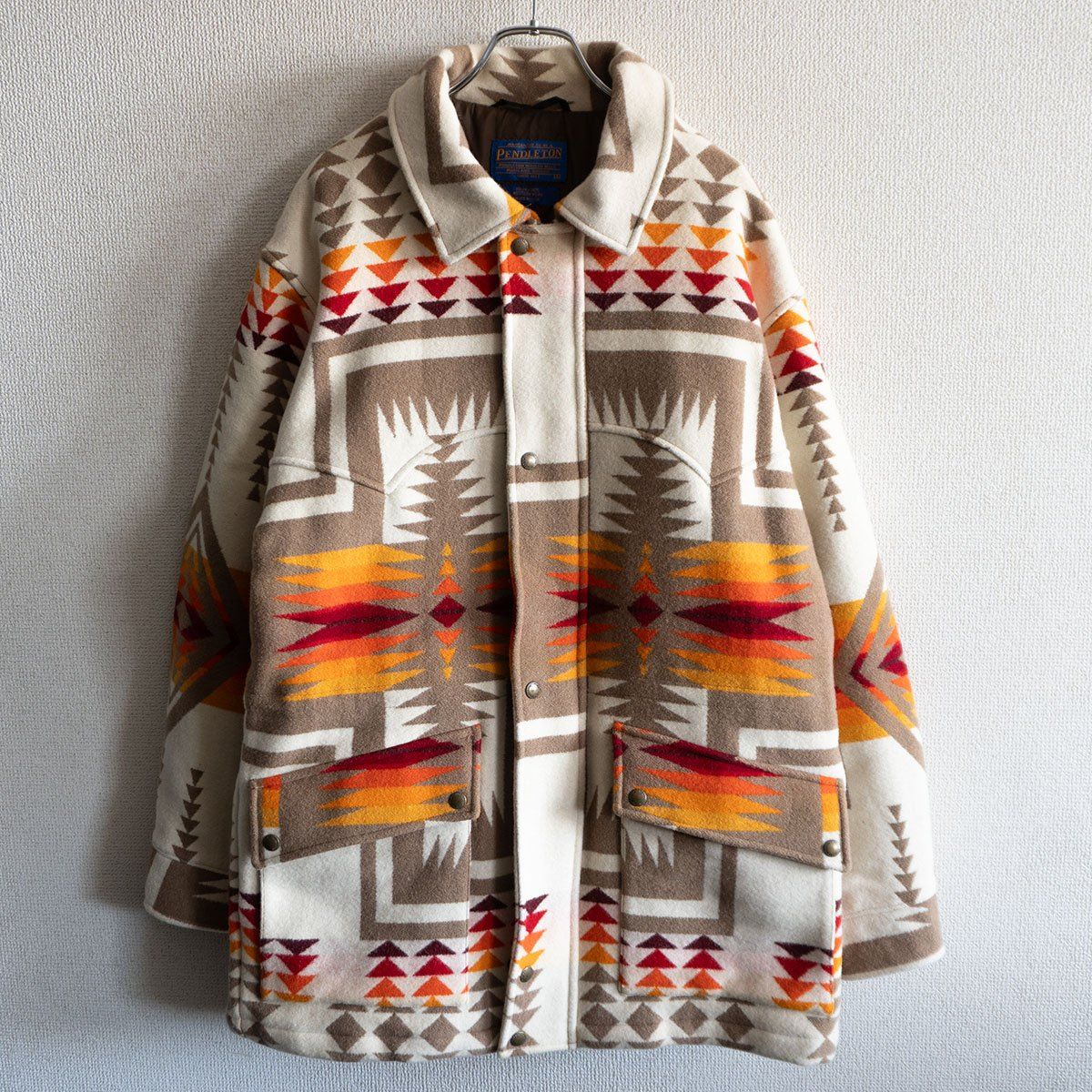 PENDLETON チーフジョセフ柄 ウール ジャケット S ネイティブ柄 ペンドルトン 25110335