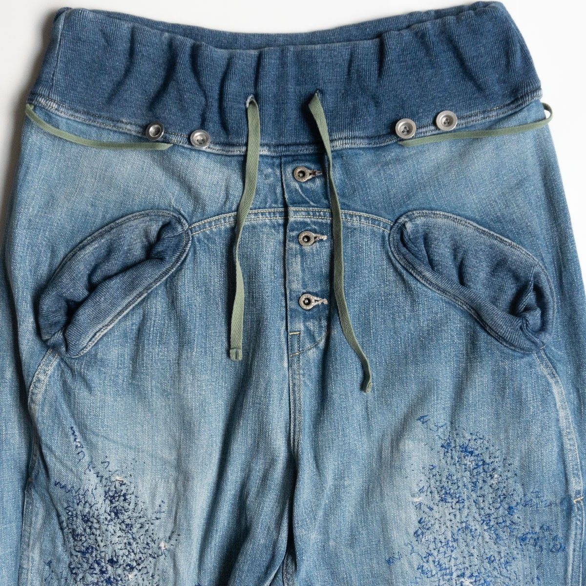 KAPITAL デニム サルエル ヌーベルパンツ L ダメージ加工 キャピタル 25110269
