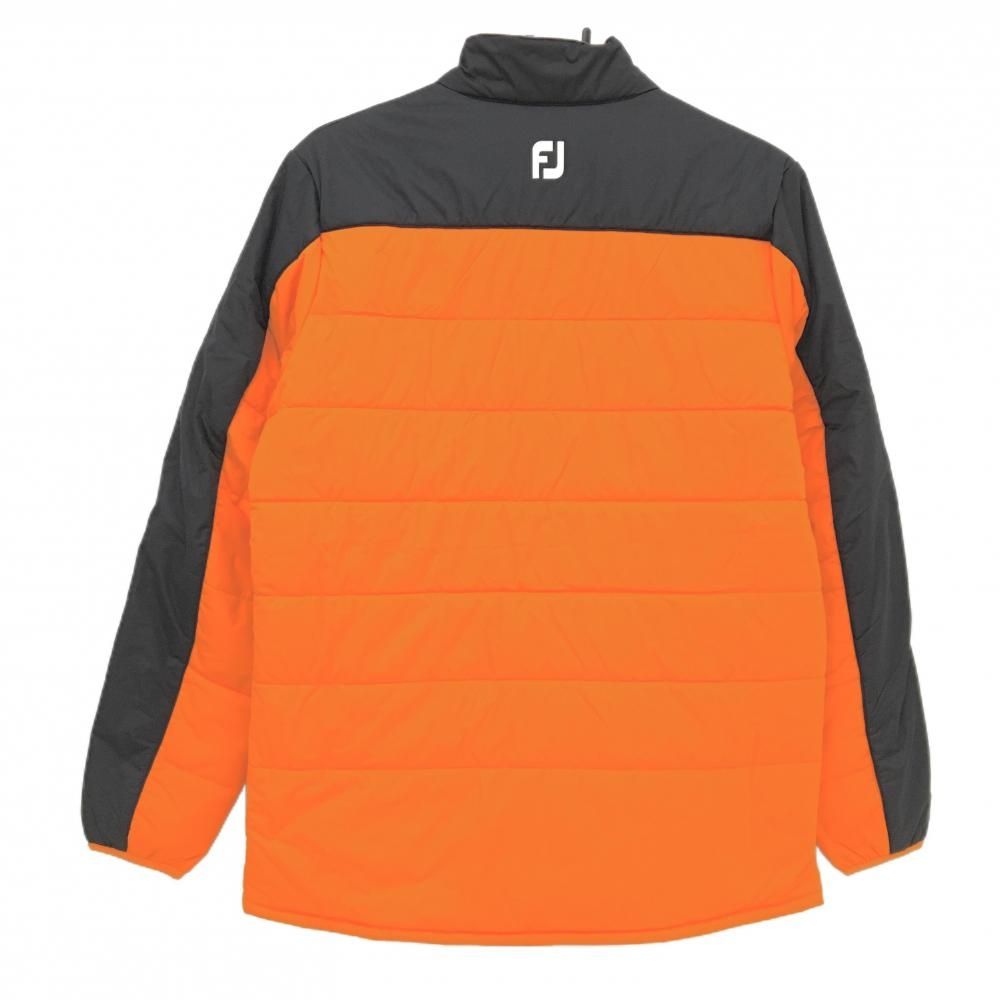 フットジョイ 中綿ジャケット オレンジ×黒 撥水 ストレッチ 防水透湿 メンズ L ゴルフウェア FootJoy