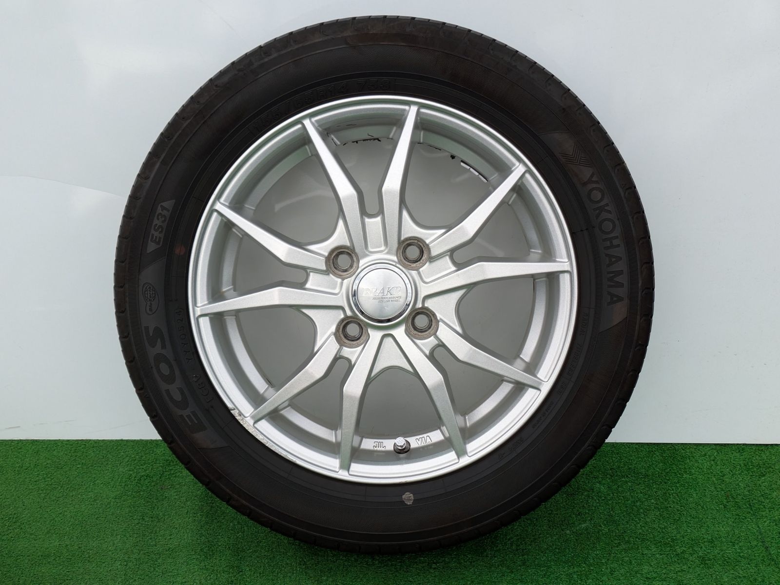  製 ヨコハマ BluEarth ECOS ES 31 14インチアルミホイール付き夏タイヤ4本 155 65 R 14 75 S 14インチ タイヤ ホイールセット