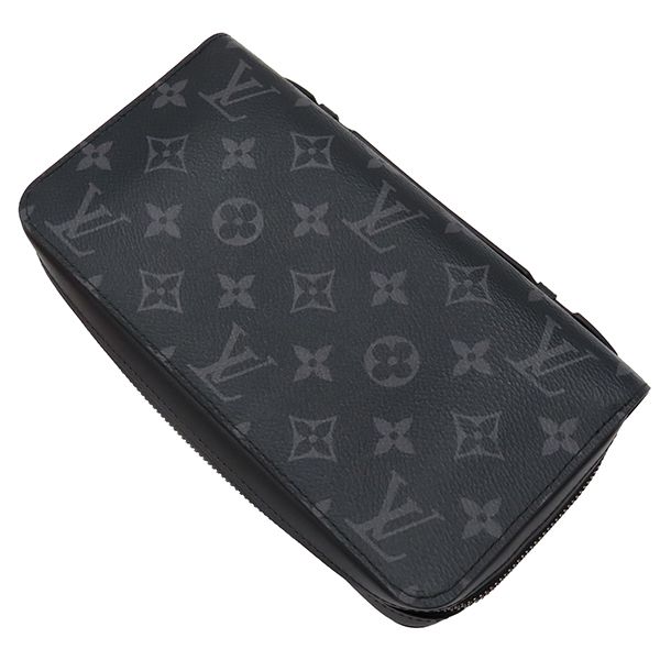 ルイヴィトン LOUIS VUITTON 長財布 ジッピーXL モノグラムキャンバス モノグラムエクリプスキャンバス モノグラムエクリプス シルバー金具 黒 ラウンドファスナー M61698 RFID 箱