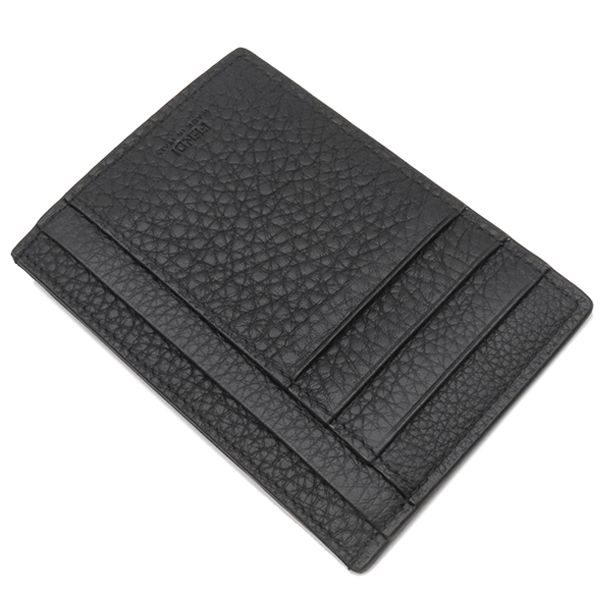 フェンディ FENDI カードケース ロゴ カードホルダー レザー ブラック シルバー金具 黒 FF フラグメントケース コインケース 7 M 0310 箱