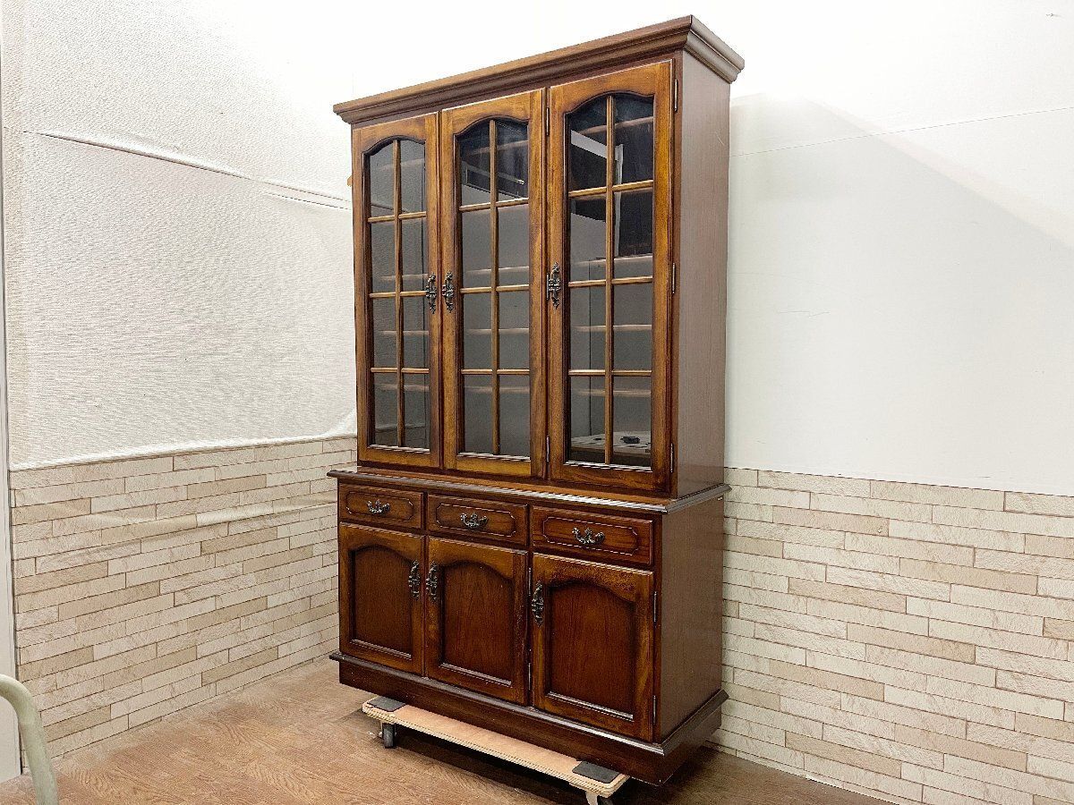 □カリモク karimoku コロニアルシリーズ 食器棚 飾り棚 カップボード