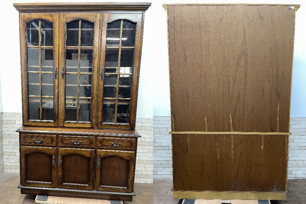 □カリモク karimoku コロニアルシリーズ 食器棚 飾り棚 カップボード