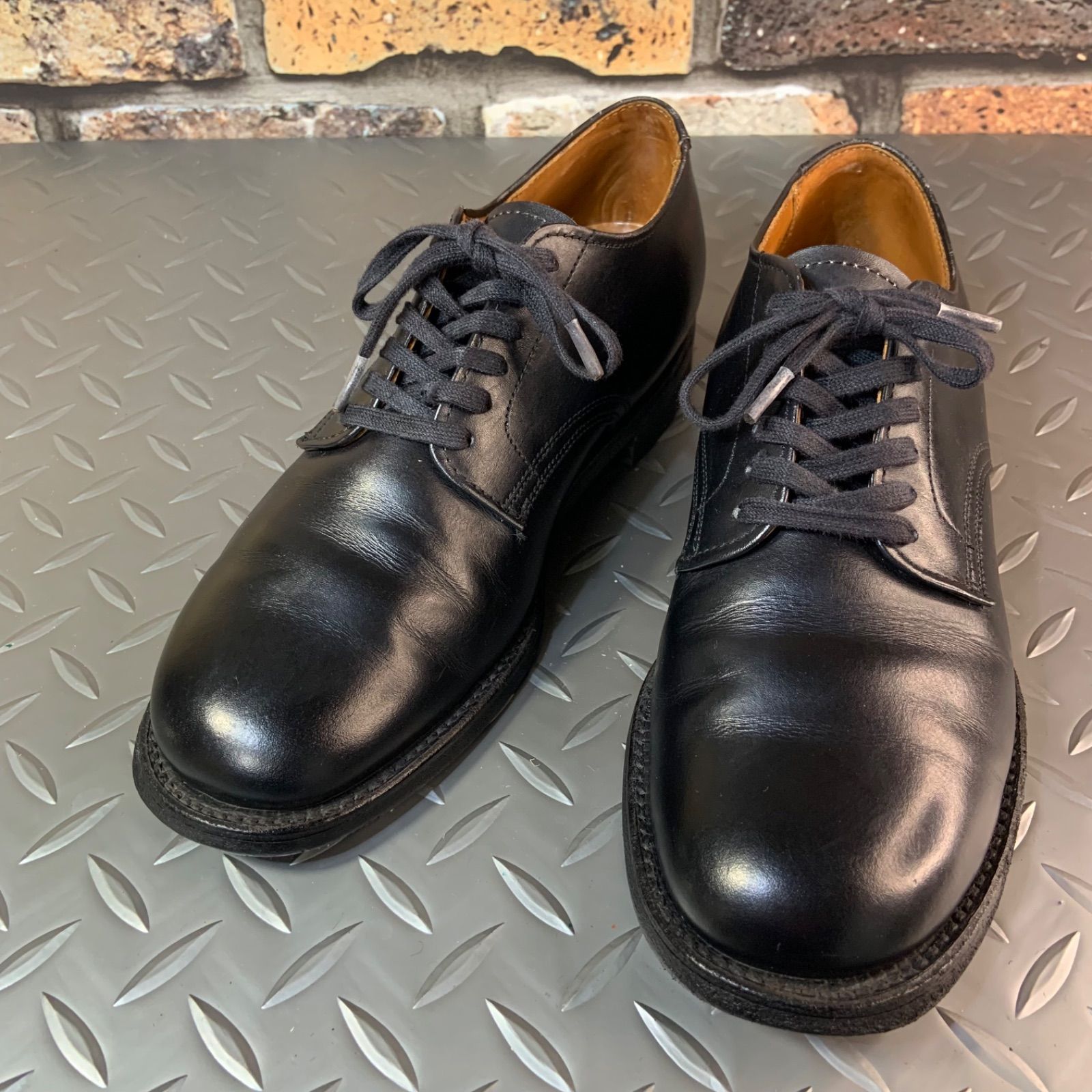 ALDEN Black Calfskin Plain Toe Dover プレーントゥオックスフォード US 3.5 D JP 21.5㎝ オールデン ミリタリーラスト アメリカ製 25 K 1-