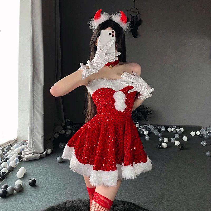 サンタ コスプレ サンタクロース サンタコスチューム レッド 赤 ドレス