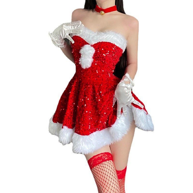 サンタ コスプレ サンタクロース サンタコスチューム レッド 赤 ドレス