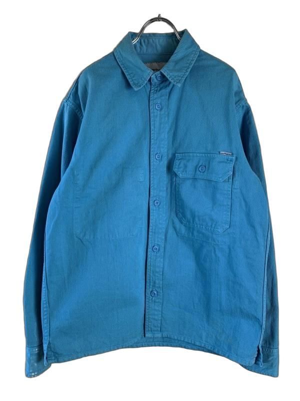 carhartt カーハート 長袖襟シャツ コットンシャツ 綿ジャケット ブルー S 44849559