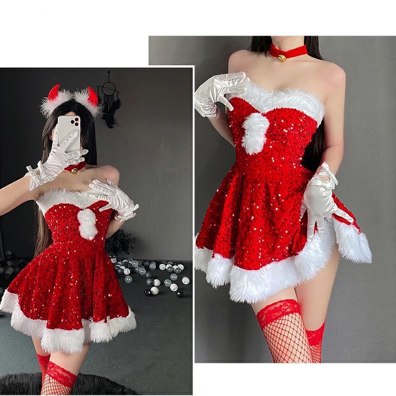 サンタ コスプレ サンタクロース サンタコスチューム レッド 赤 ドレス