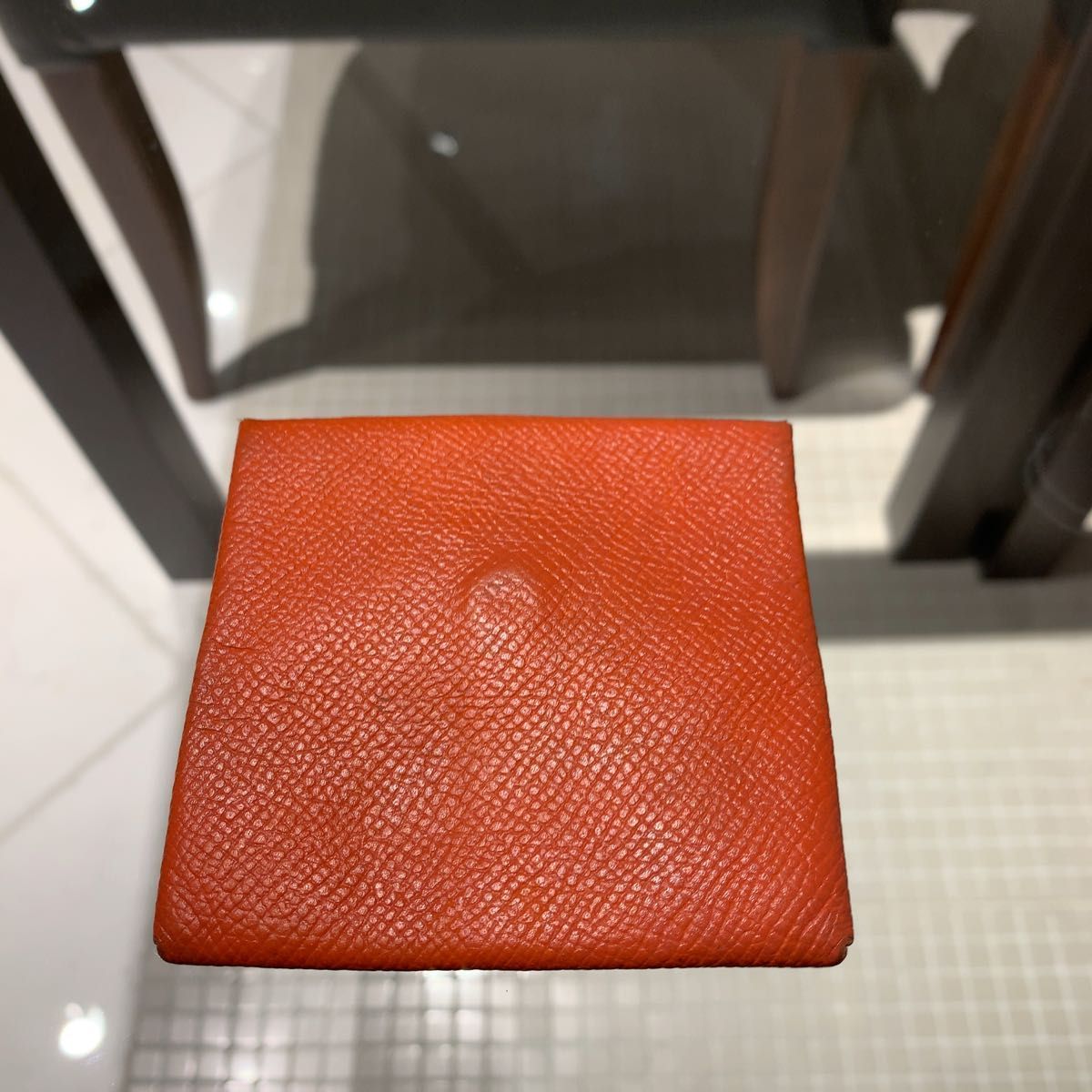 ◎本物 美品 エルメス バスティア 赤 レザー コインケース コンパクト