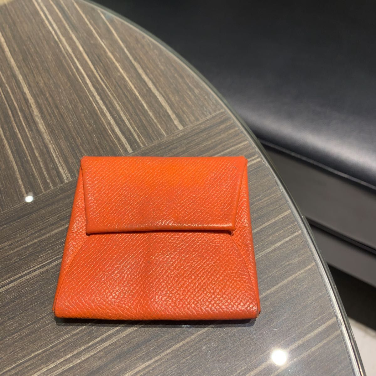 ◎本物 美品 エルメス バスティア 赤 レザー コインケース コンパクト