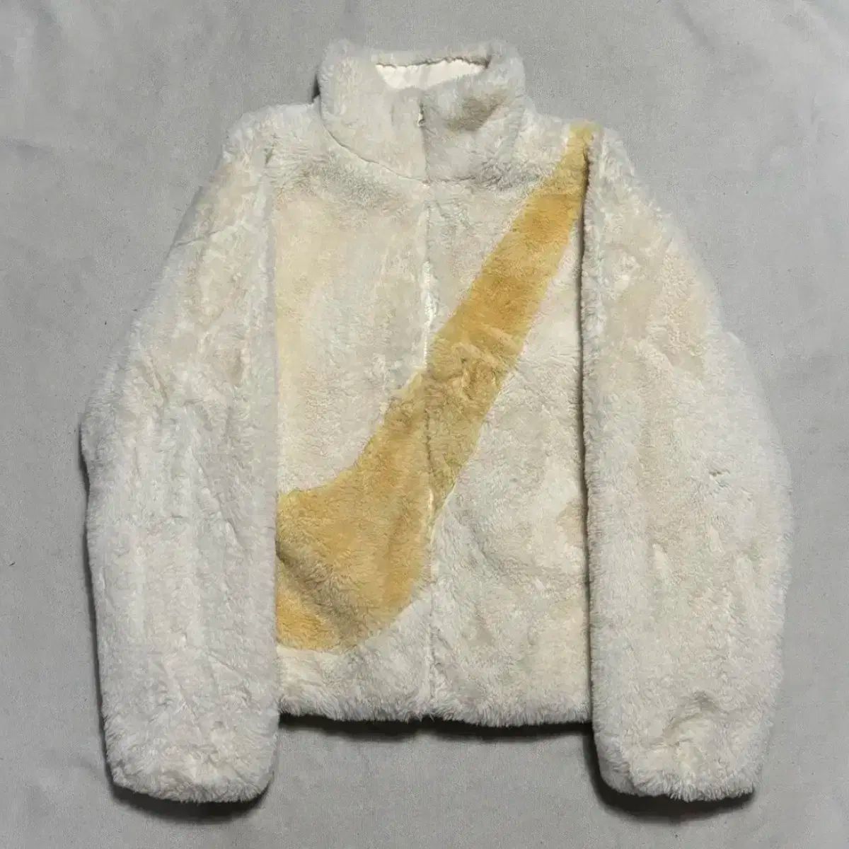 ナイキ ビックスウォッシュ 白 フリース ジャケット