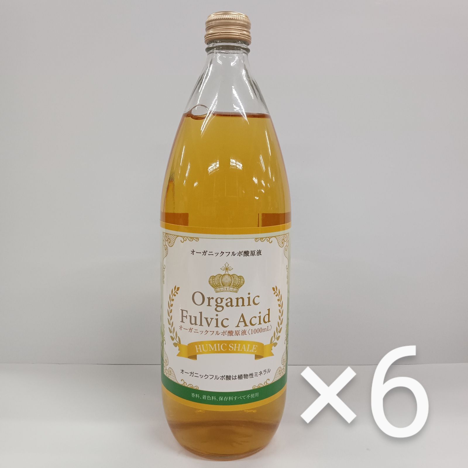 e71110019 フルボ酸原液 1000ml 計量カップ付き ×6 栄養 ミネラル 飲料 健康 食品 美容